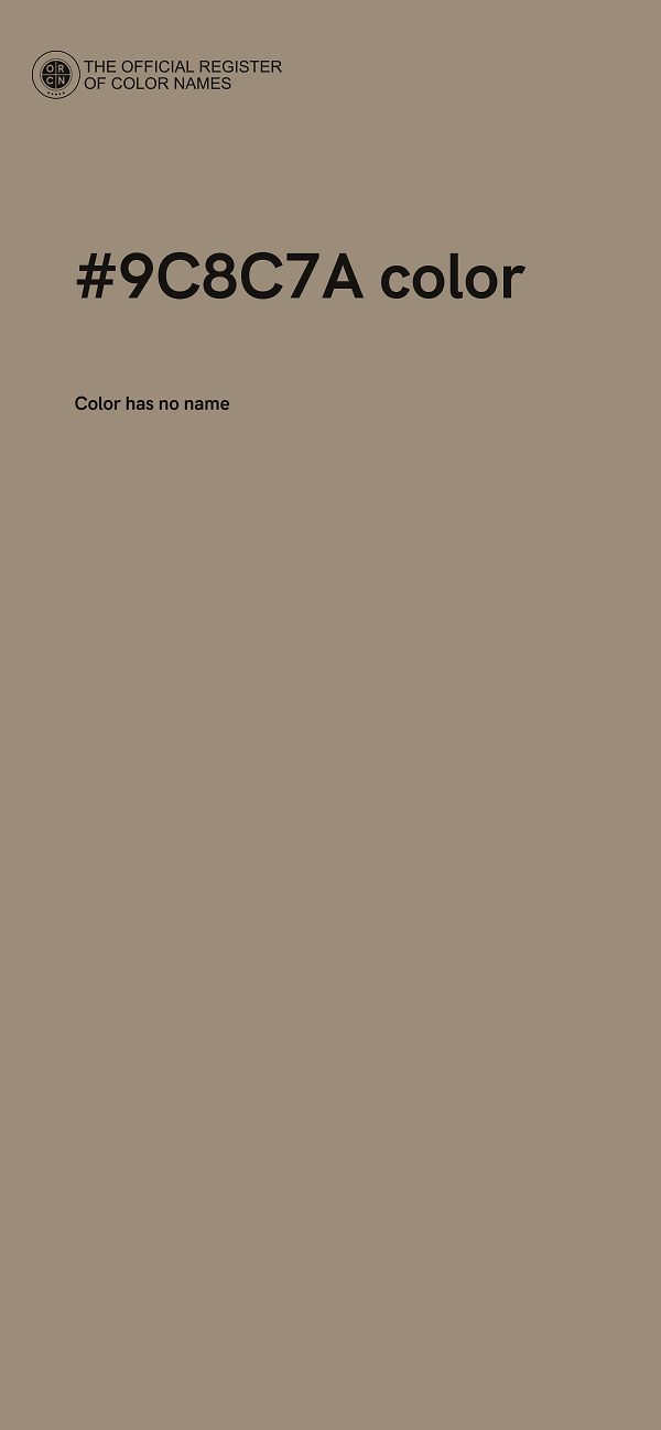 #9C8C7A color image