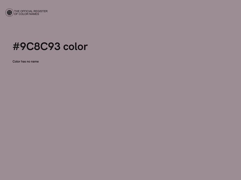 #9C8C93 color image