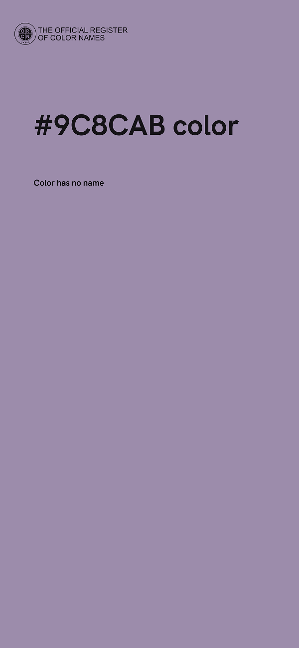 #9C8CAB color image