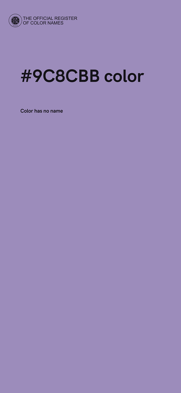 #9C8CBB color image