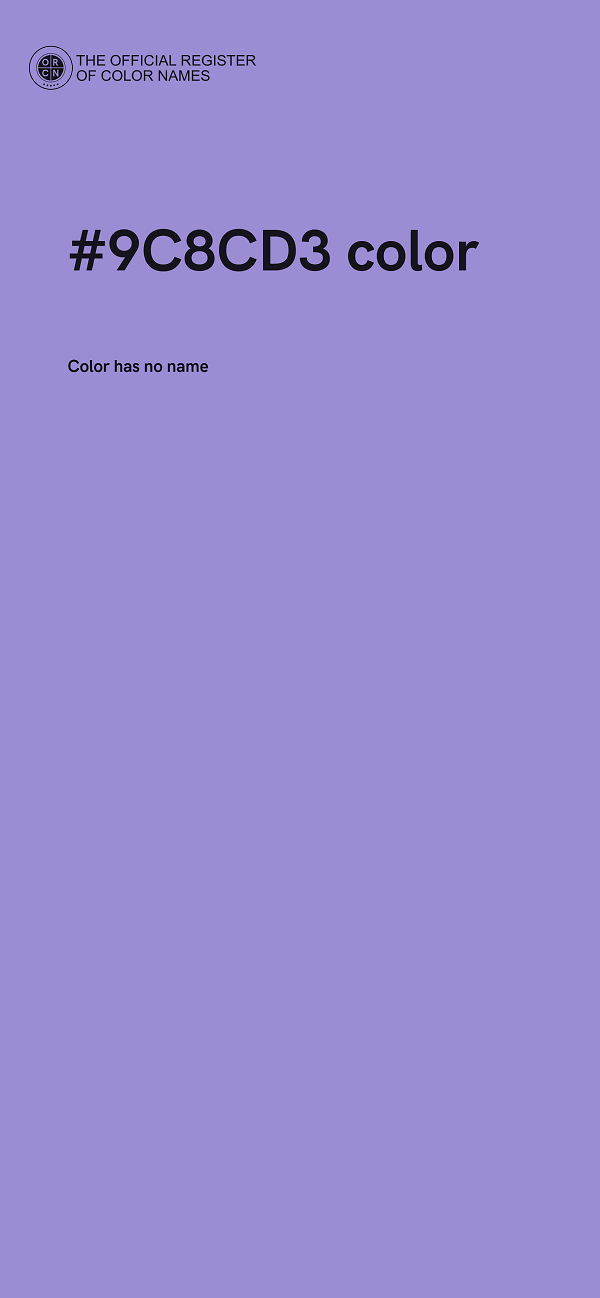 #9C8CD3 color image