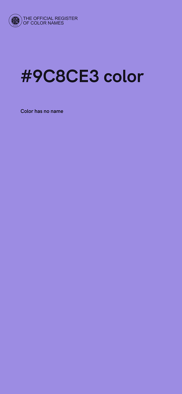 #9C8CE3 color image