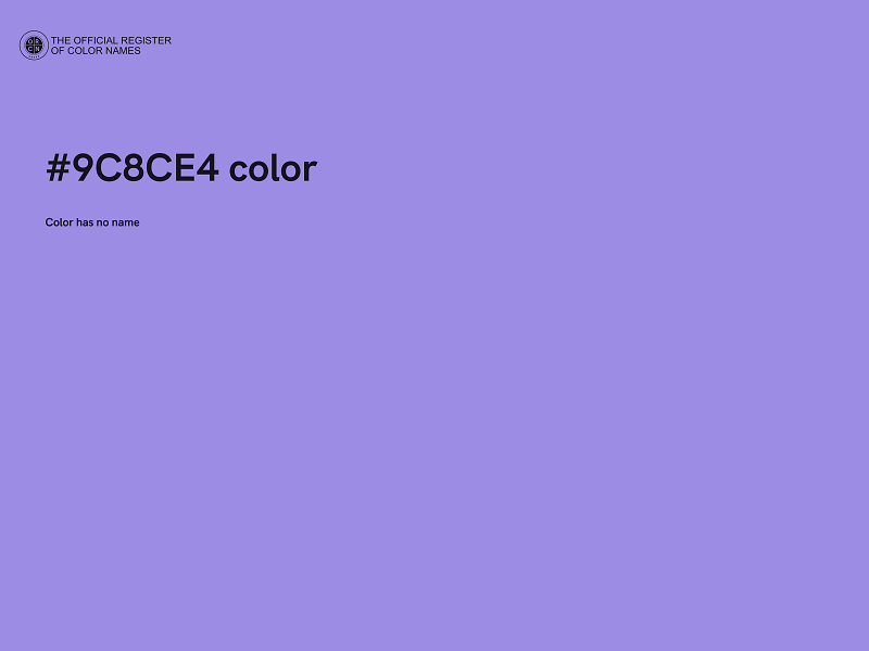 #9C8CE4 color image