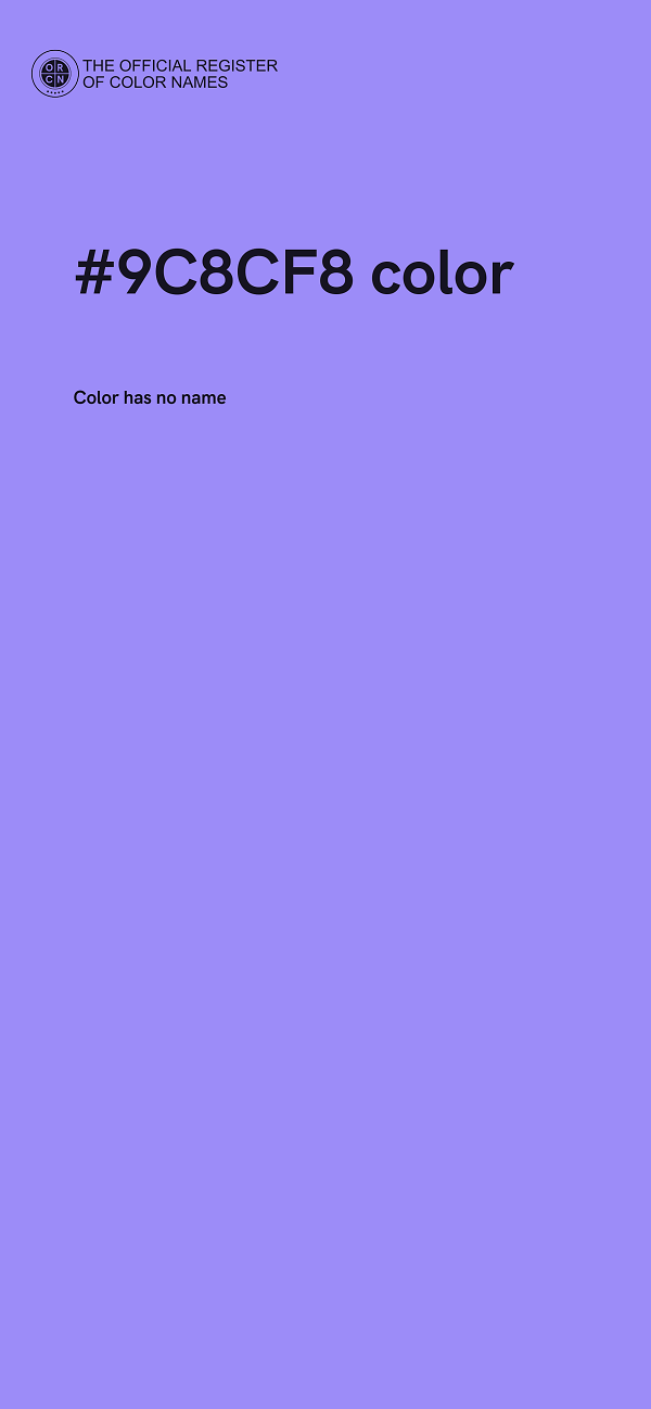 #9C8CF8 color image