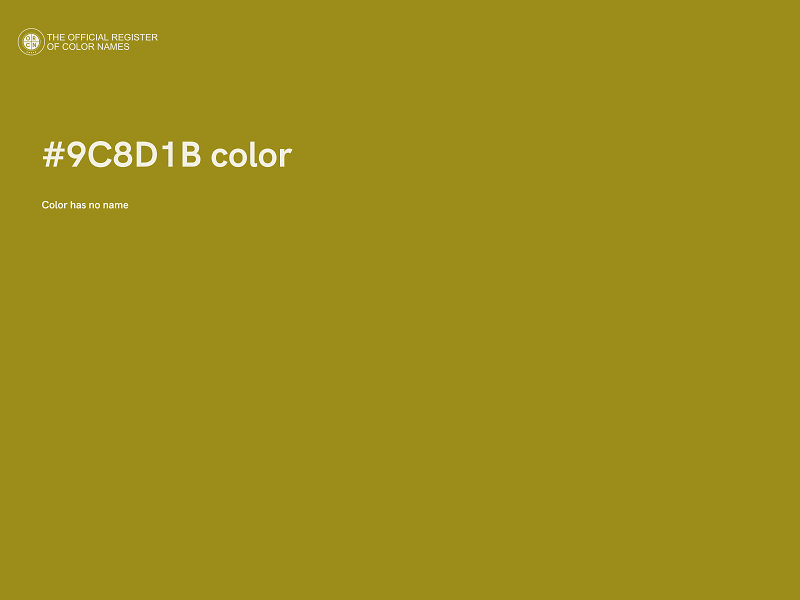 #9C8D1B color image