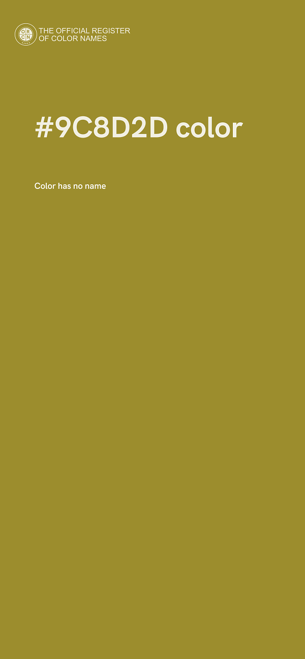 #9C8D2D color image