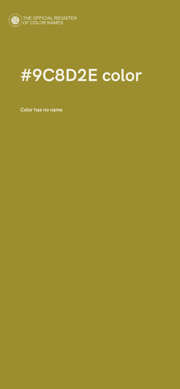 #9C8D2E color image