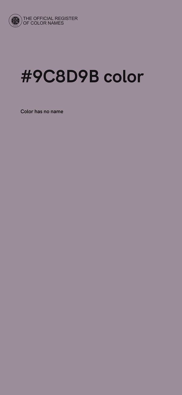 #9C8D9B color image