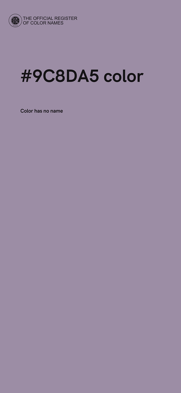 #9C8DA5 color image
