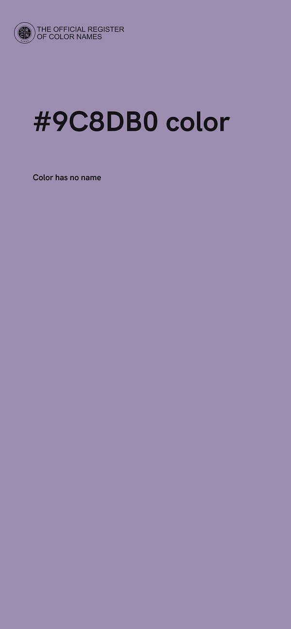 #9C8DB0 color image