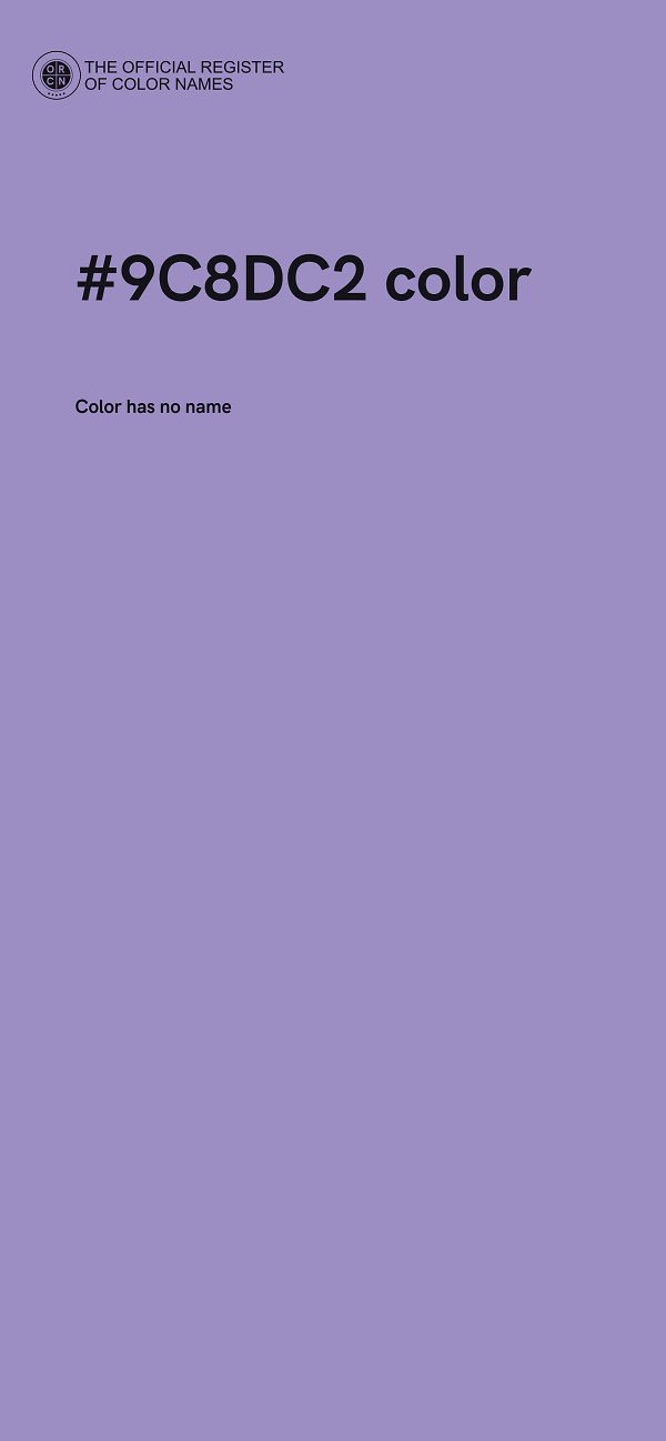 #9C8DC2 color image