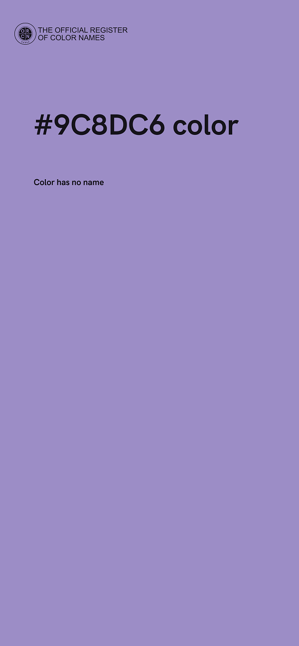 #9C8DC6 color image