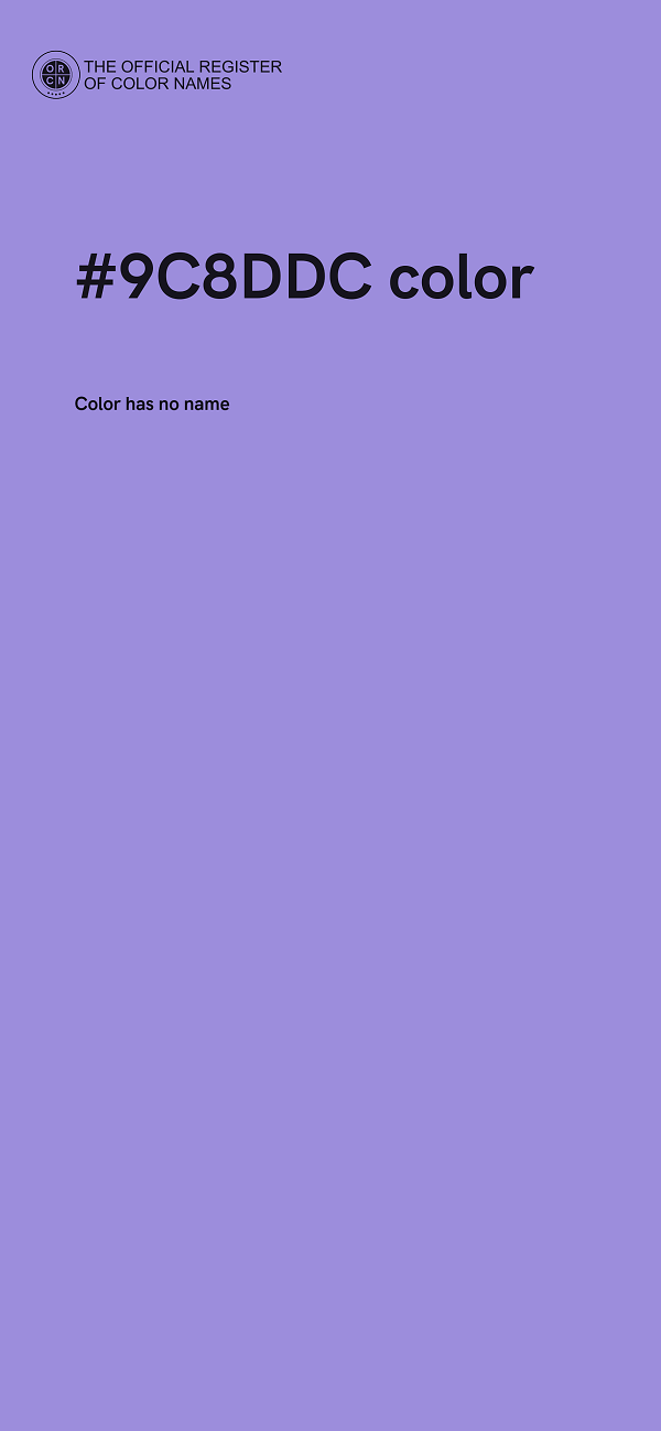 #9C8DDC color image
