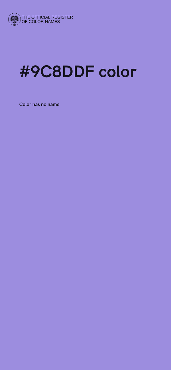 #9C8DDF color image