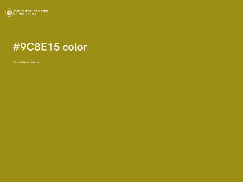 #9C8E15 color image