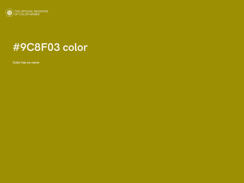 #9C8F03 color image
