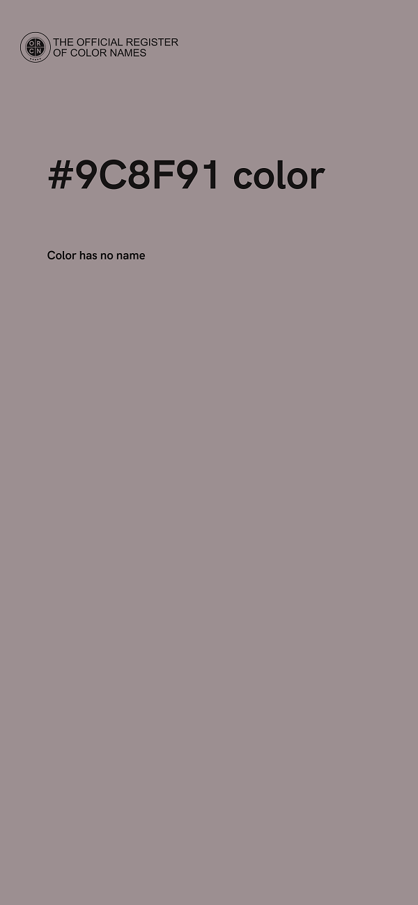 #9C8F91 color image
