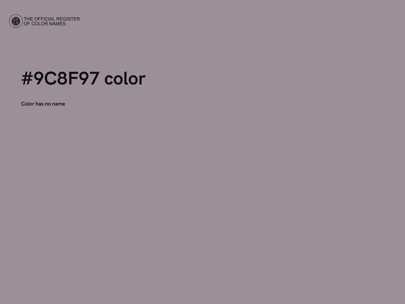 #9C8F97 color image