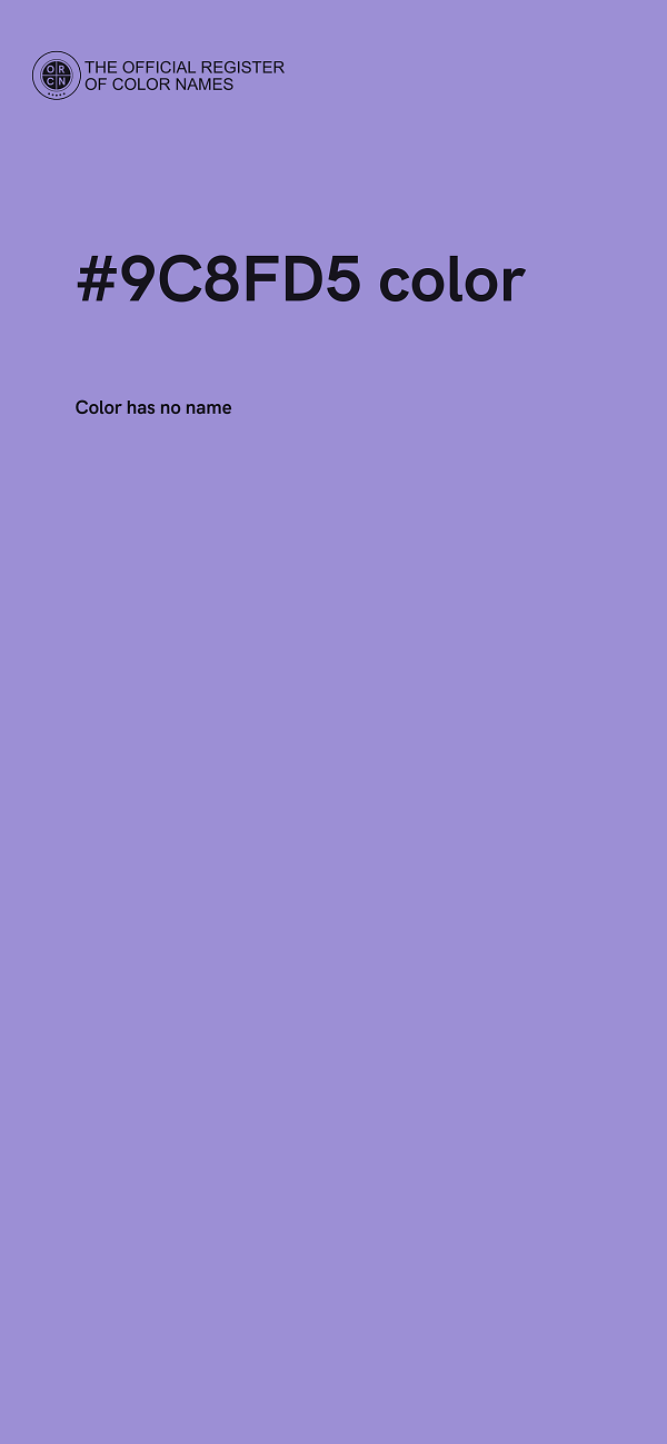 #9C8FD5 color image