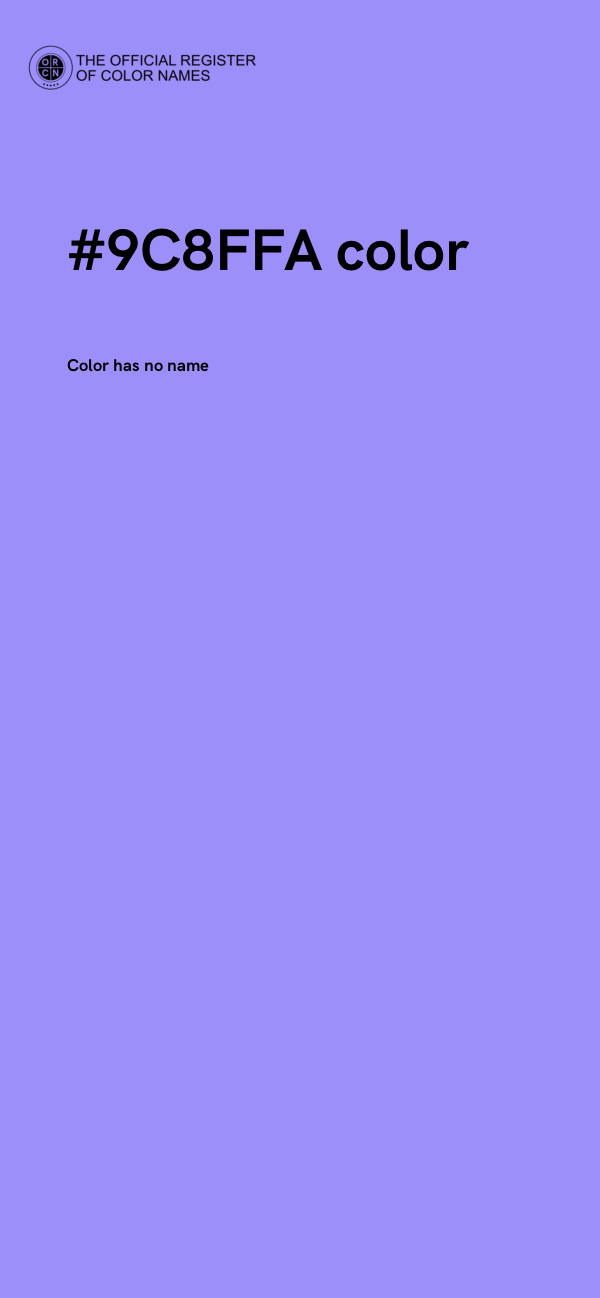 #9C8FFA color image