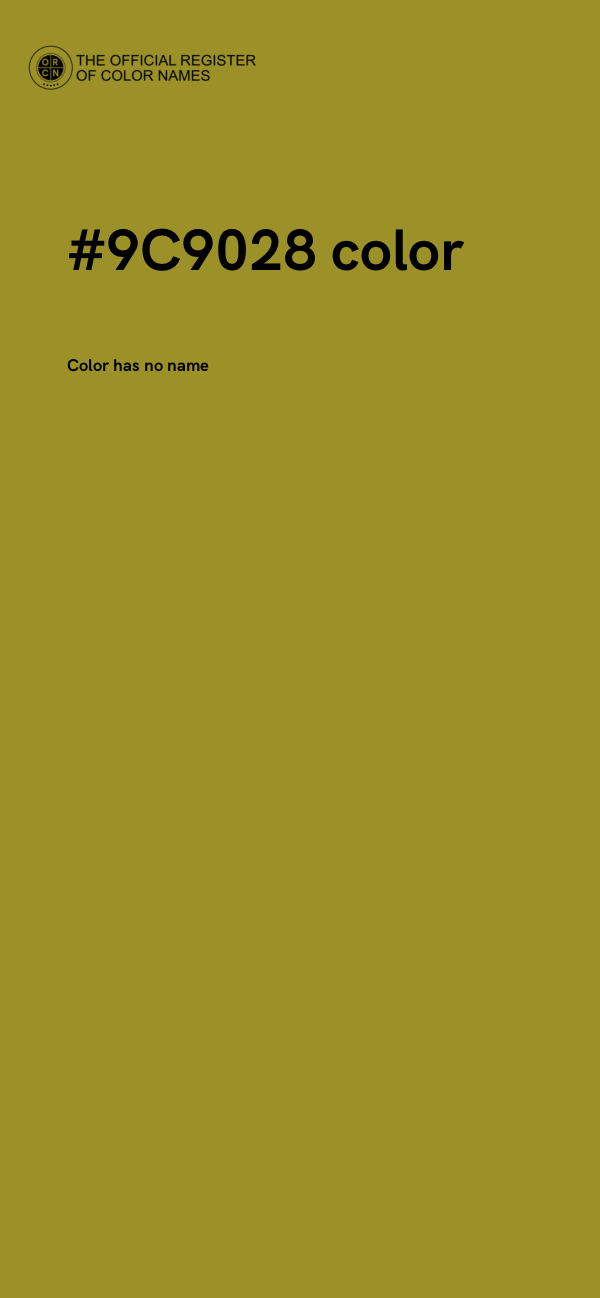 #9C9028 color image