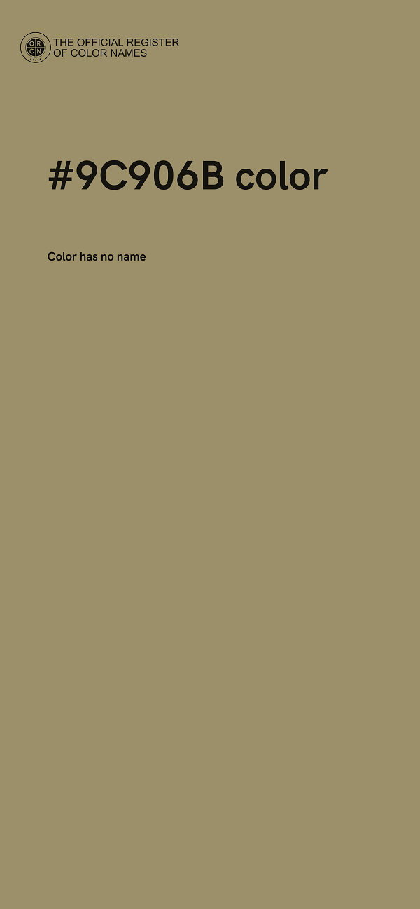 #9C906B color image
