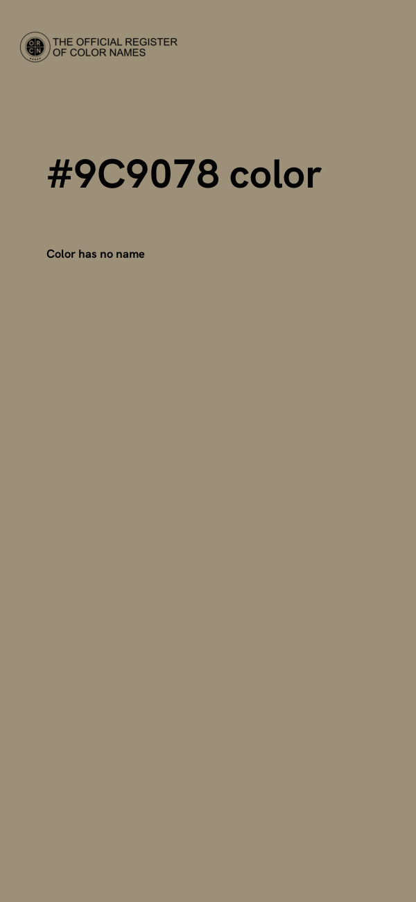 #9C9078 color image