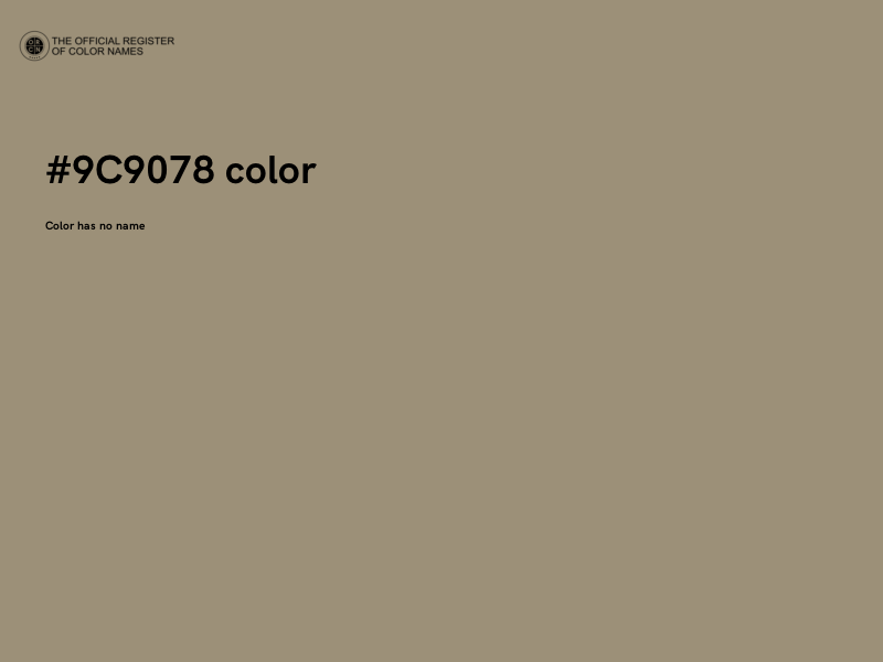 #9C9078 color image