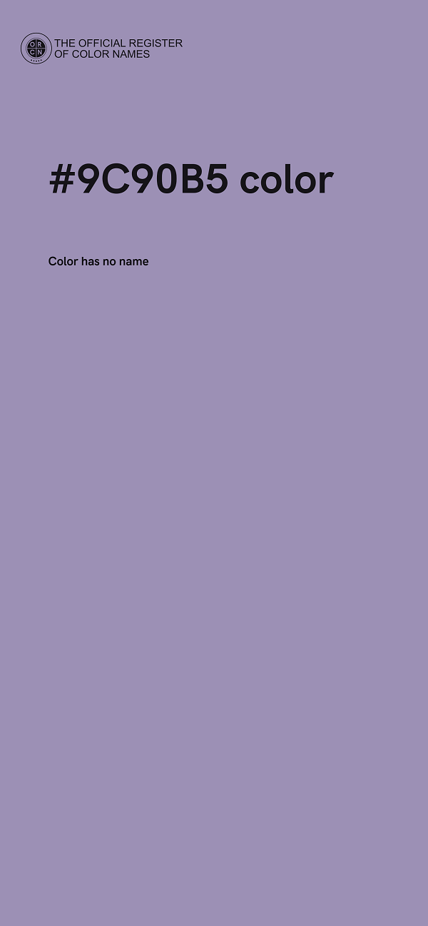#9C90B5 color image