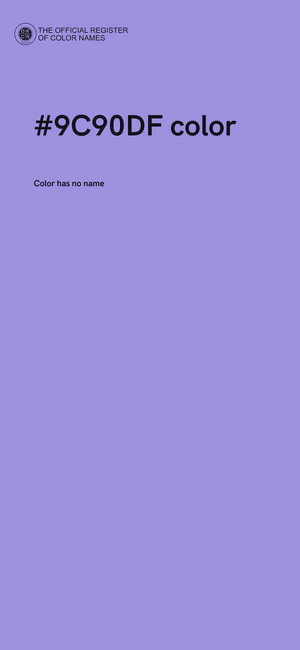 #9C90DF color image