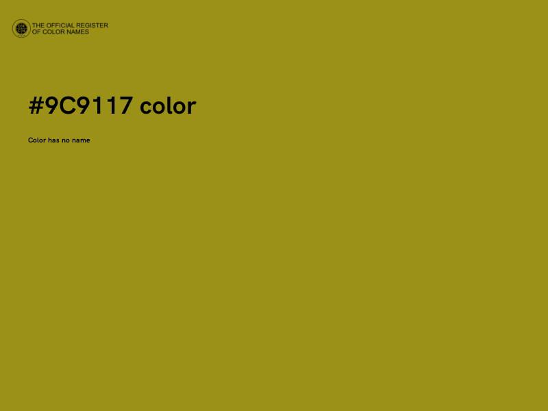 #9C9117 color image