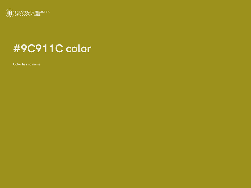 #9C911C color image