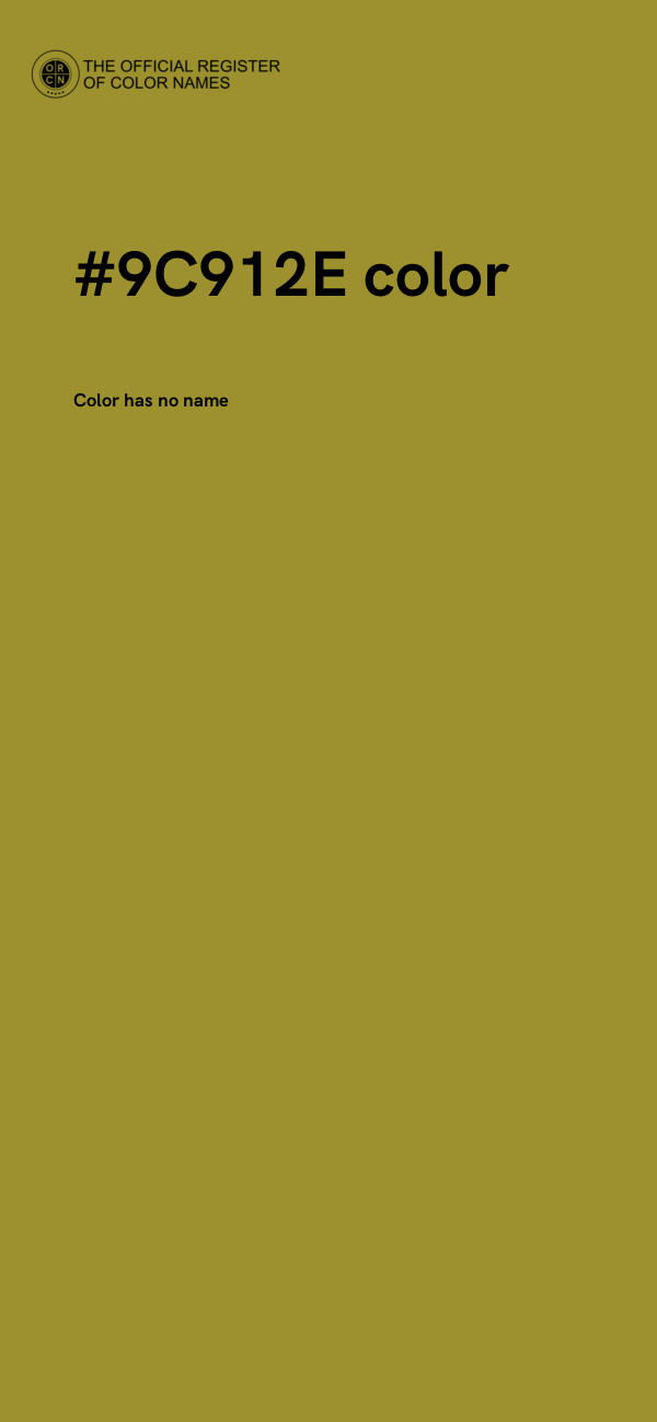 #9C912E color image