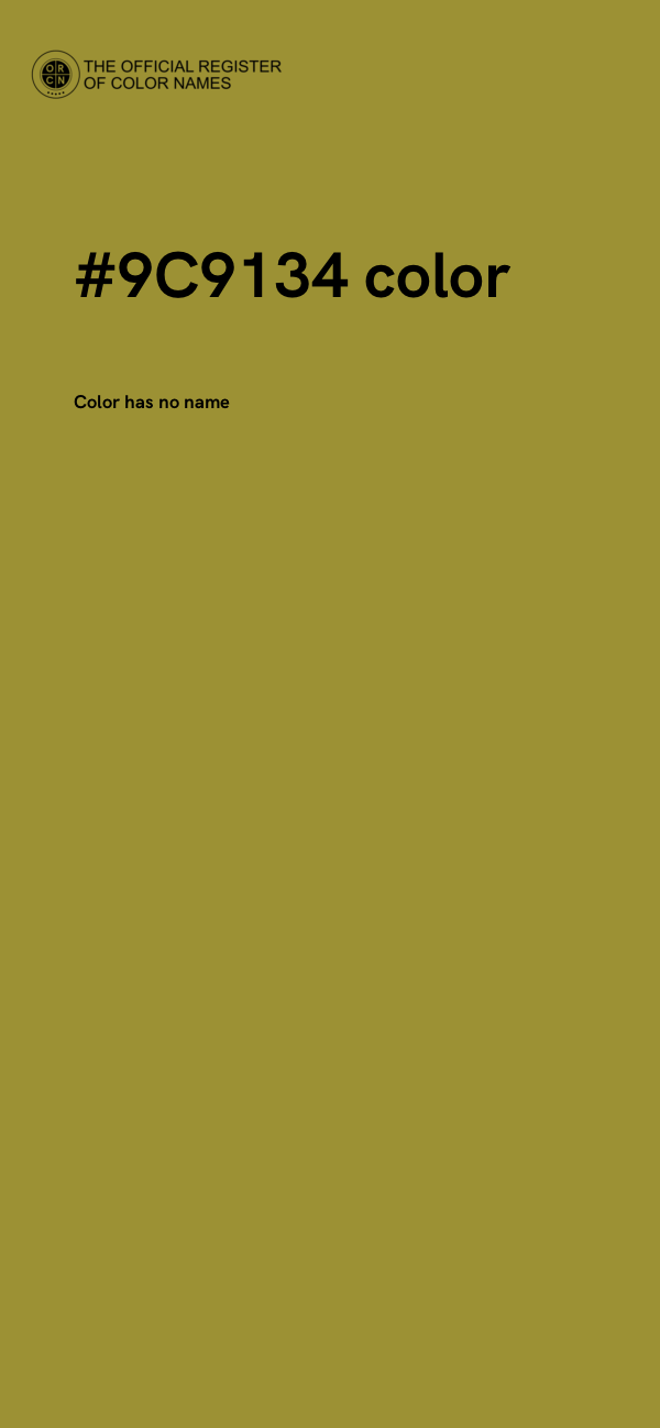 #9C9134 color image