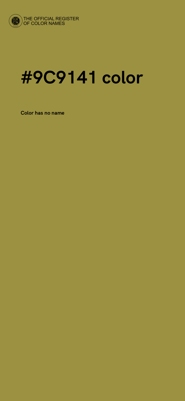 #9C9141 color image