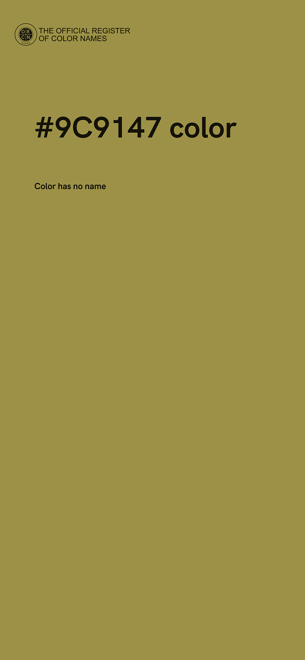 #9C9147 color image