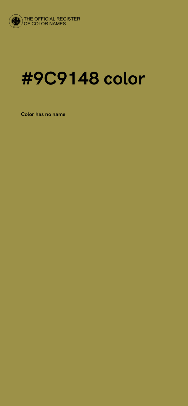 #9C9148 color image