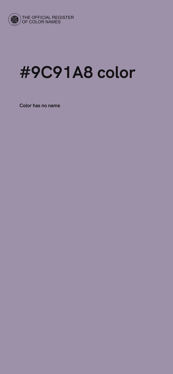 #9C91A8 color image