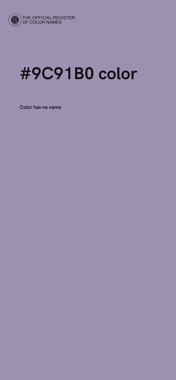 #9C91B0 color image
