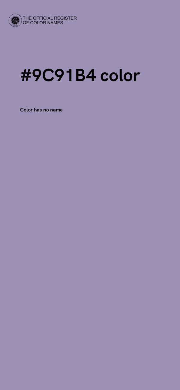 #9C91B4 color image
