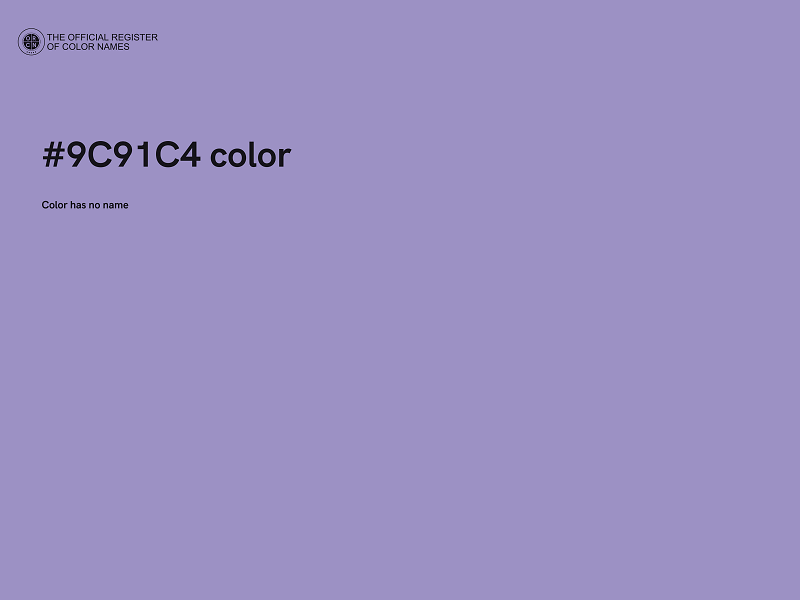 #9C91C4 color image