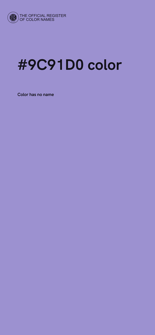 #9C91D0 color image