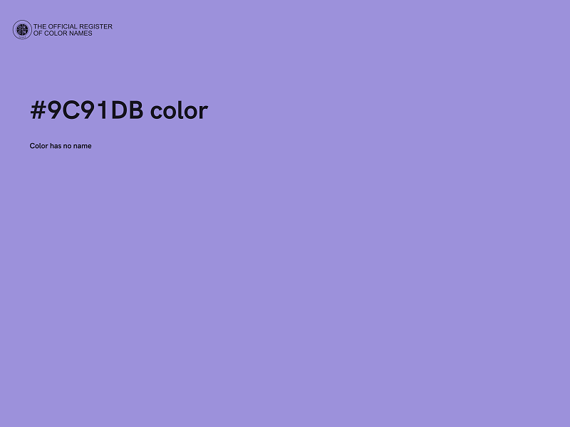 #9C91DB color image