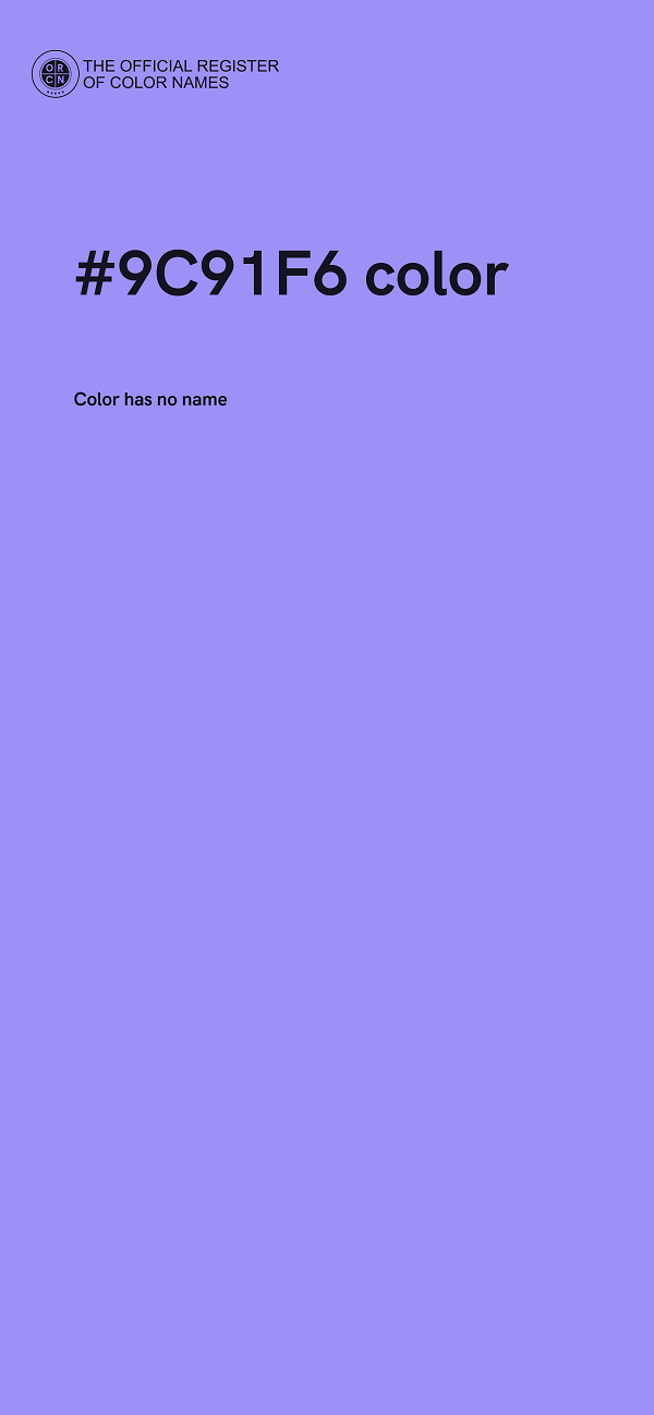 #9C91F6 color image