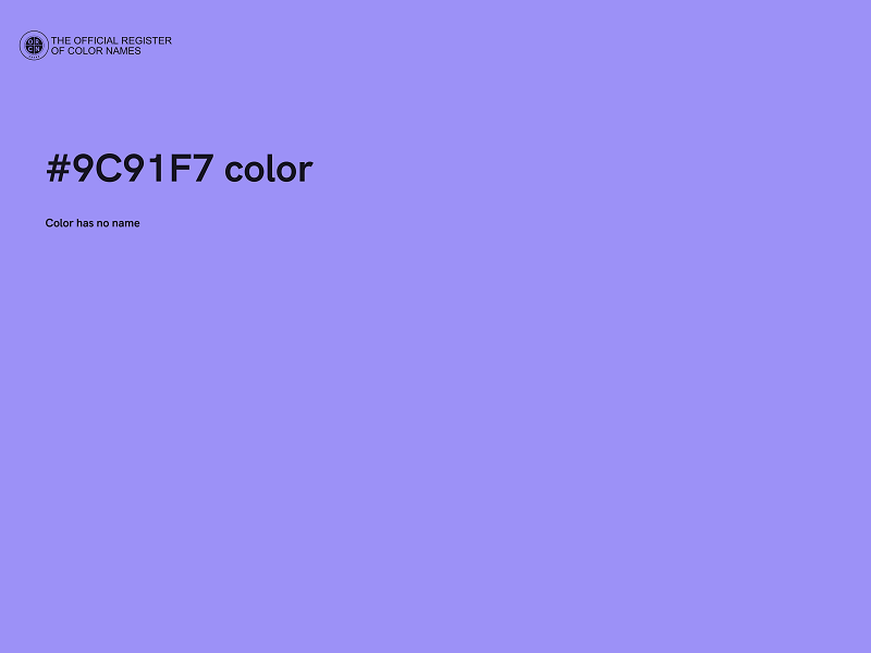 #9C91F7 color image