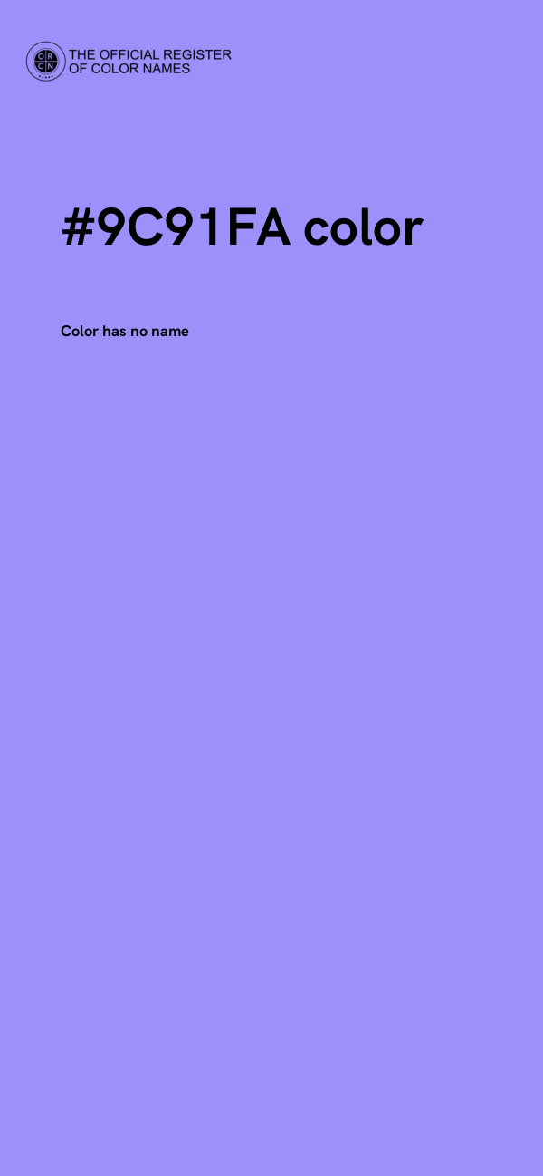 #9C91FA color image