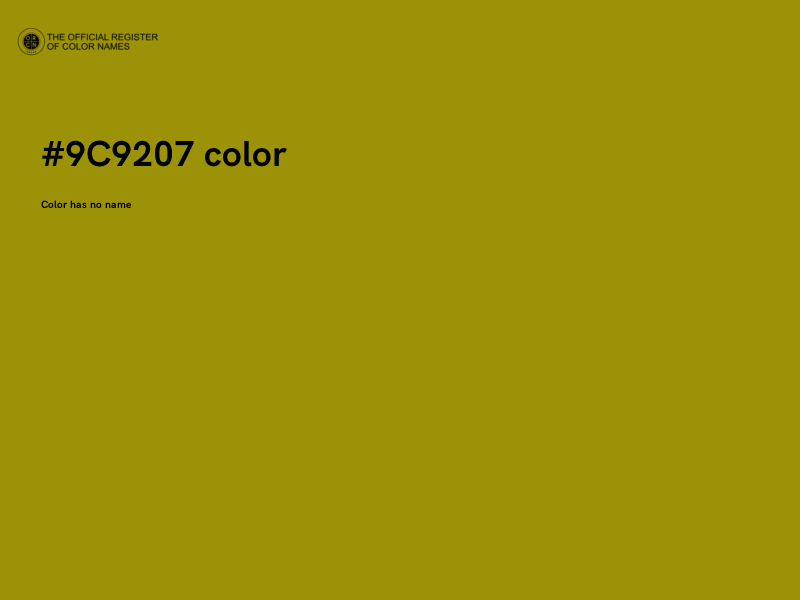 #9C9207 color image