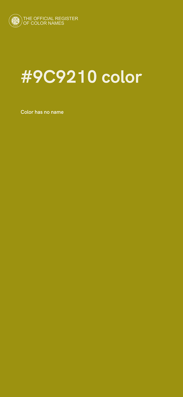 #9C9210 color image