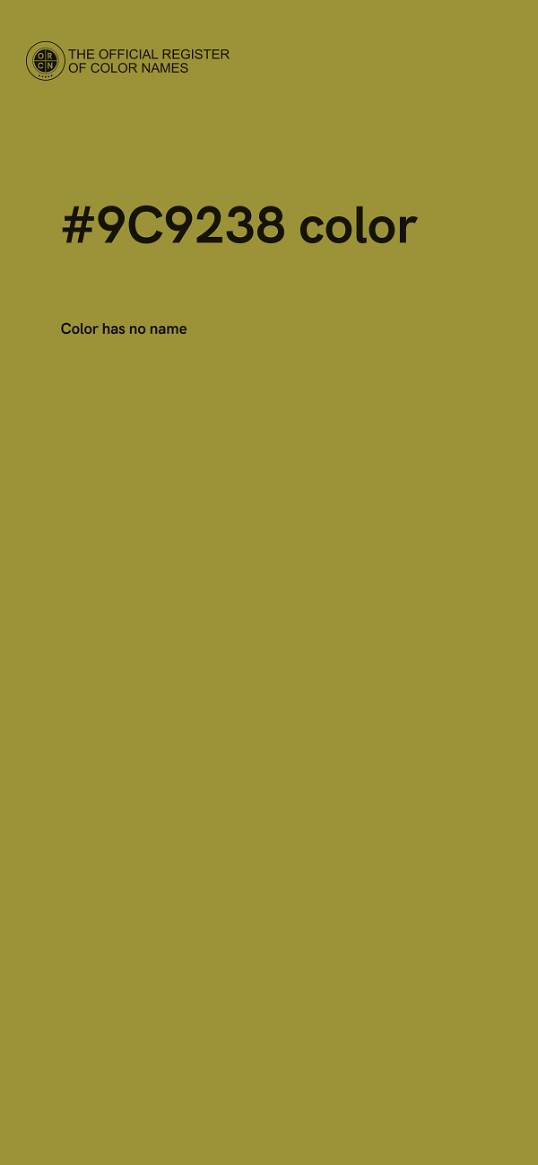 #9C9238 color image