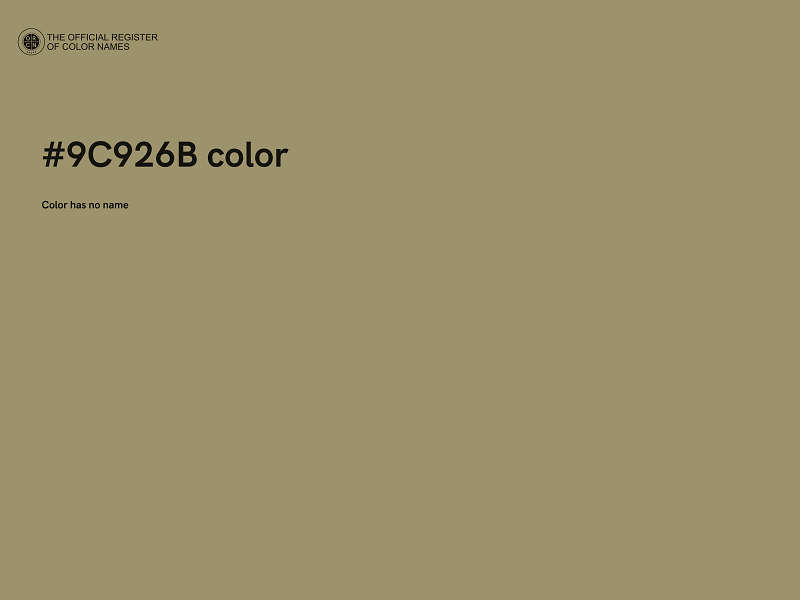 #9C926B color image